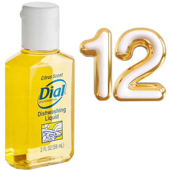 Dial Professional 2 oz. Citrus Scented Liquid Dish Soap - 12 Units DIA3295 - Picture 1 of 3